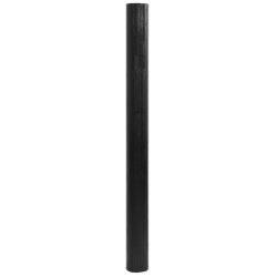 Tapis rectangulaire noir 80x200 cm bambou 
