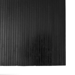 Tapis rectangulaire noir 80x200 cm bambou 