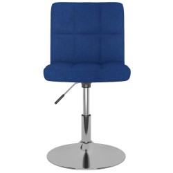 Chaises pivotantes à manger lot de 6 bleu tissu 