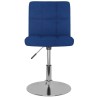 Chaises pivotantes à manger lot de 6 bleu tissu 