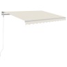 Auvent rétractable automatique 300x250 cm Crème 