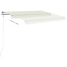 Auvent rétractable automatique 300x250 cm Crème 