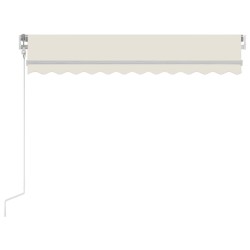 Auvent rétractable automatique 300x250 cm Crème 
