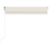 Auvent rétractable automatique 300x250 cm Crème 