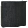 Ensemble de bar de jardin avec coussins 5 pcs Noir 