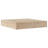 Cadre de lit sans matelas 200x200 cm bois massif de pin 