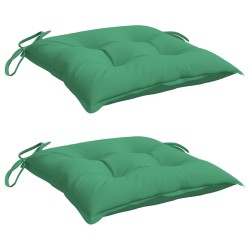 Coussins de palette lot de 2 vert 50x50x7 cm tissu oxford 
