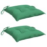Coussins de palette lot de 2 vert 50x50x7 cm tissu oxford 