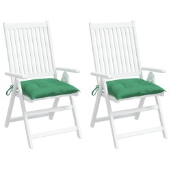 Coussins de palette lot de 2 vert 50x50x7 cm tissu oxford 
