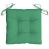 Coussins de palette lot de 2 vert 50x50x7 cm tissu oxford 