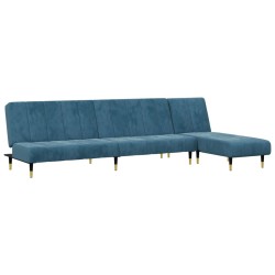 Ensemble de canapés 2 pcs bleu velours 