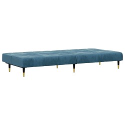 Ensemble de canapés 2 pcs bleu velours 