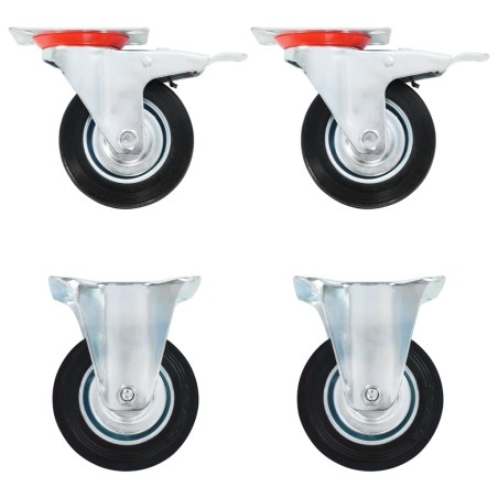 Roulettes 4 pcs 100 mm 