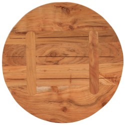 Dessus de table Ø40x2,5 cm rond bois massif d'acacia 