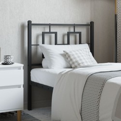 Tête de lit métal noir 75 cm 