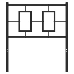 Tête de lit métal noir 75 cm 