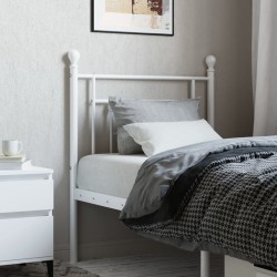 Tête de lit métal blanc 80 cm 