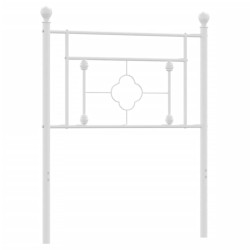 Tête de lit métal blanc 80 cm 