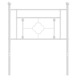 Tête de lit métal blanc 80 cm 