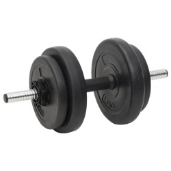 Ensemble d'haltères et de barres avec plaques 90 kg 