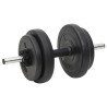 Ensemble d'haltères et de barres avec plaques 90 kg 