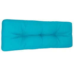 Coussin de palette turquoise 120x40x12 cm tissu 