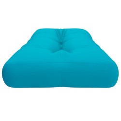 Coussin de palette turquoise 120x40x12 cm tissu 
