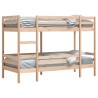 Lit superposé sans matelas 90x190 cm bois de pin massif 