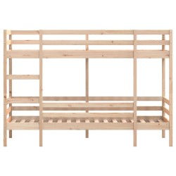 Lit superposé sans matelas 90x190 cm bois de pin massif 