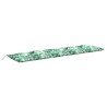 Coussin de banc de jardin motif de feuilles 180x50x7 cm 