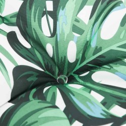 Coussin de banc de jardin motif de feuilles 180x50x7 cm 
