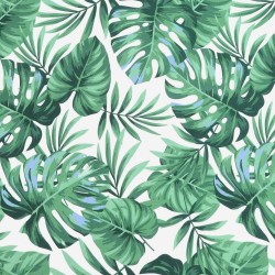 Coussin de banc de jardin motif de feuilles 180x50x7 cm 