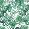 Coussin de banc de jardin motif de feuilles 180x50x7 cm 