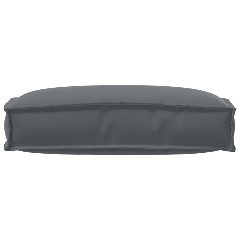 Coussin de palette pour dossier anthracite 60x40x12 cm tissu Oxford 