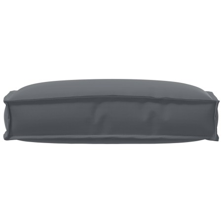 Coussin de palette pour dossier anthracite 60x40x12 cm tissu Oxford 
