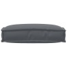 Coussin de palette pour dossier anthracite 60x40x12 cm tissu Oxford 
