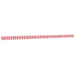 Tissu de remplacement de cantonnière d’auvent rouge blanc 5 m 