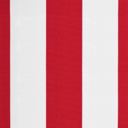 Tissu de remplacement de cantonnière d’auvent rouge blanc 5 m 