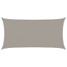 Voile d'ombrage 160 g/m² rectangulaire gris clair 2x4 m PEHD 