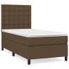 Sommier à lattes de lit avec matelas Marron foncé 90x200 cm 