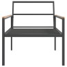 Salon de jardin avec coussins 3 pcs anthracite acier 