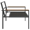 Salon de jardin avec coussins 3 pcs anthracite acier 