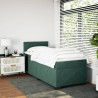 Sommier à lattes de lit avec matelas Vert foncé 90x190 cm 