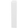 Supports d'étagères pour lavabo 2 pcs blanc trapèze acier 