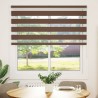 Store zèbre marron 150x100cm largeur du tissu 145,9cm polyester 