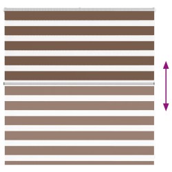 Store zèbre marron 150x100cm largeur du tissu 145,9cm polyester 