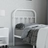 Tête de lit métal blanc 75 cm 