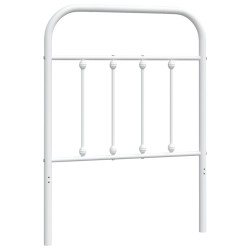 Tête de lit métal blanc 75 cm 