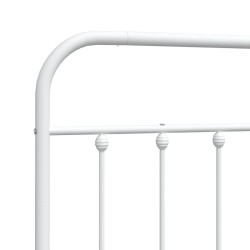Tête de lit métal blanc 75 cm 