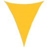 Voile d'ombrage 160 g/m² triangulaire jaune 4x5x5 m PEHD 